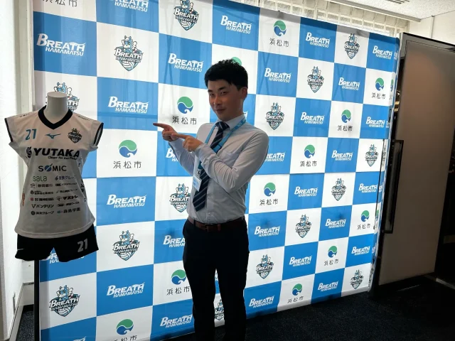 ブレス浜松　バレーボール 　会場装飾　のぼり