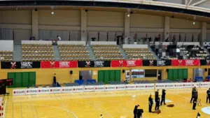 試合会場全体を演出！！OSAKI OSOL SAITAMA様×横断幕・防球柵カバー