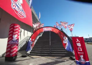 チーム一色でお出迎え！Astemoリヴァーレ茨城様×会場装飾一式