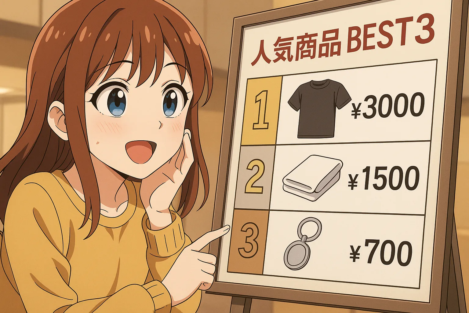 スポーツ会場のグッズ売上改善