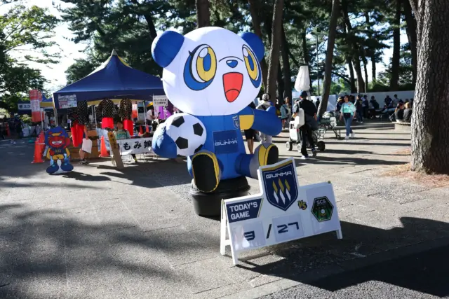 ザスパ群馬の3Dマスコット×マッチデーパネル