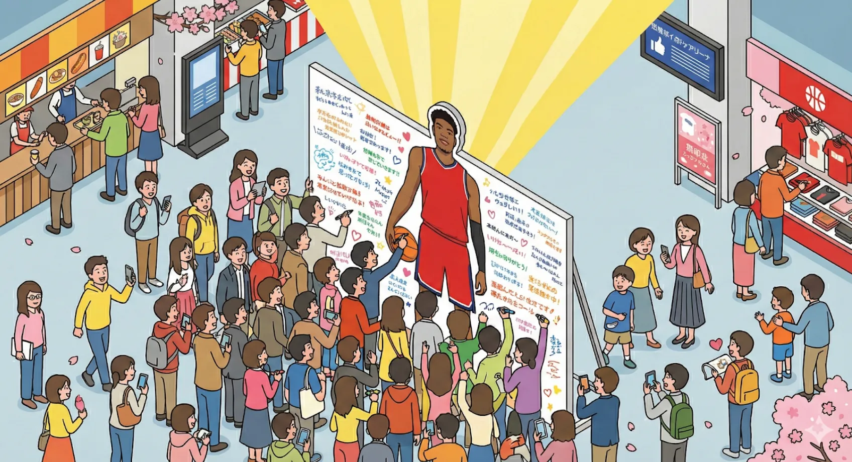 参加型装飾の効果　イラストイメージ画像