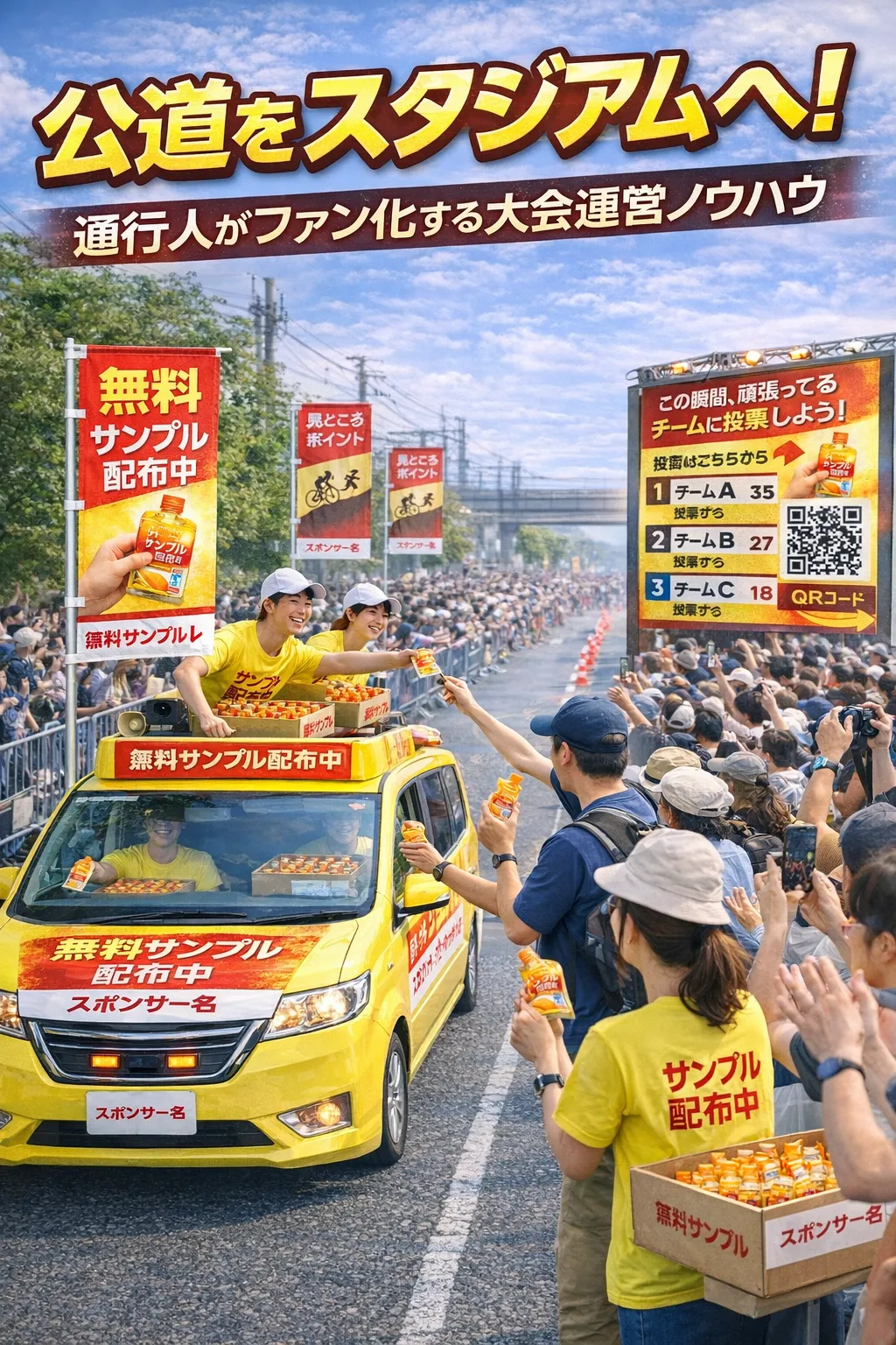 盛り上がる公道スポーツの画像