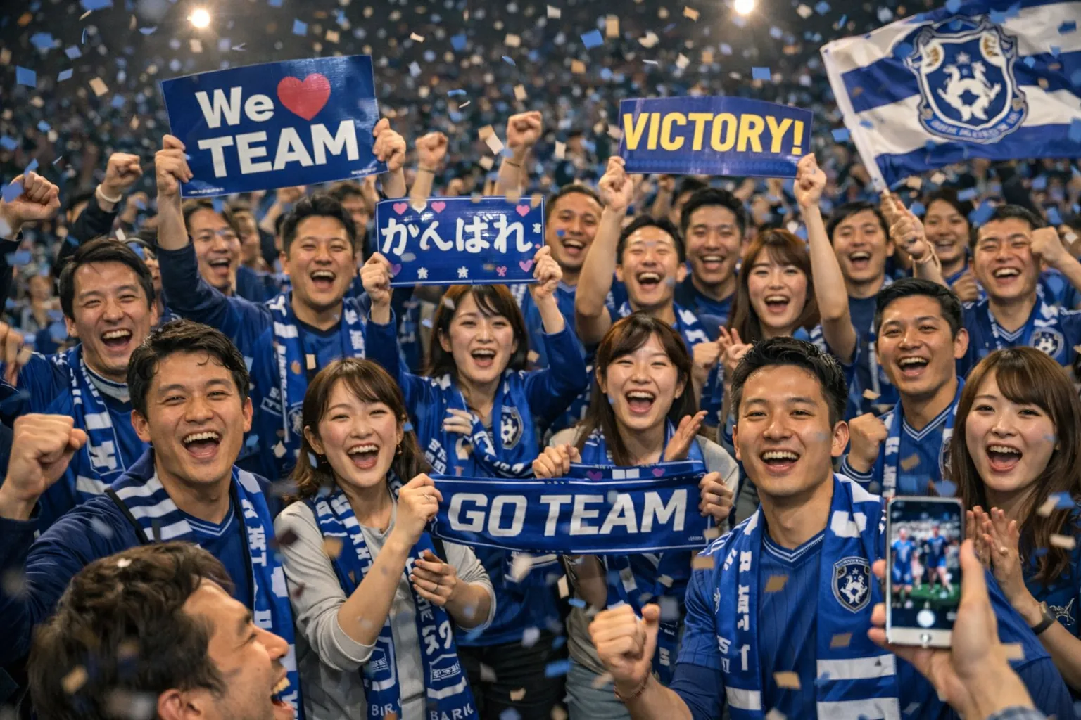 チームスポーツ、サッカー、サポーター、スポーツ観戦、ファン