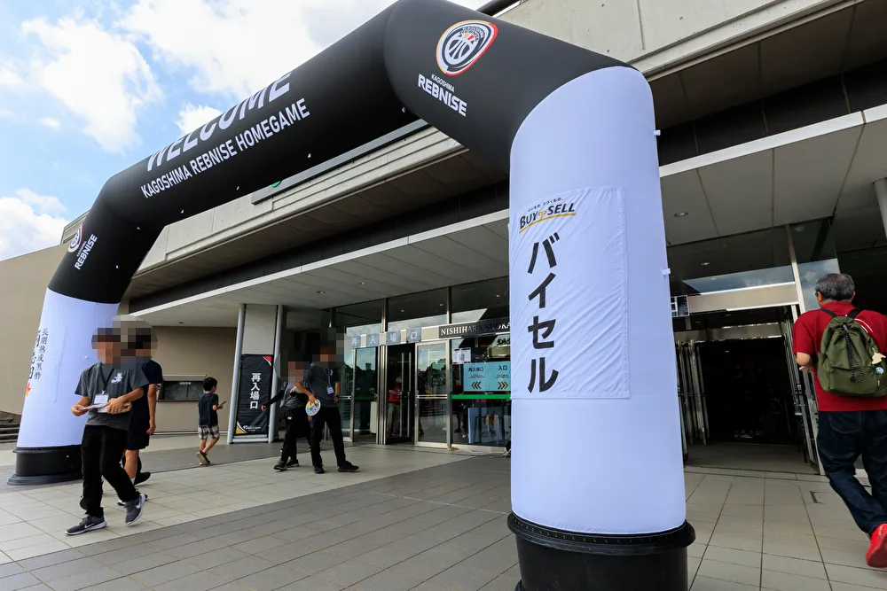 鹿児島レブナイズ　スポンサー掲出　画像