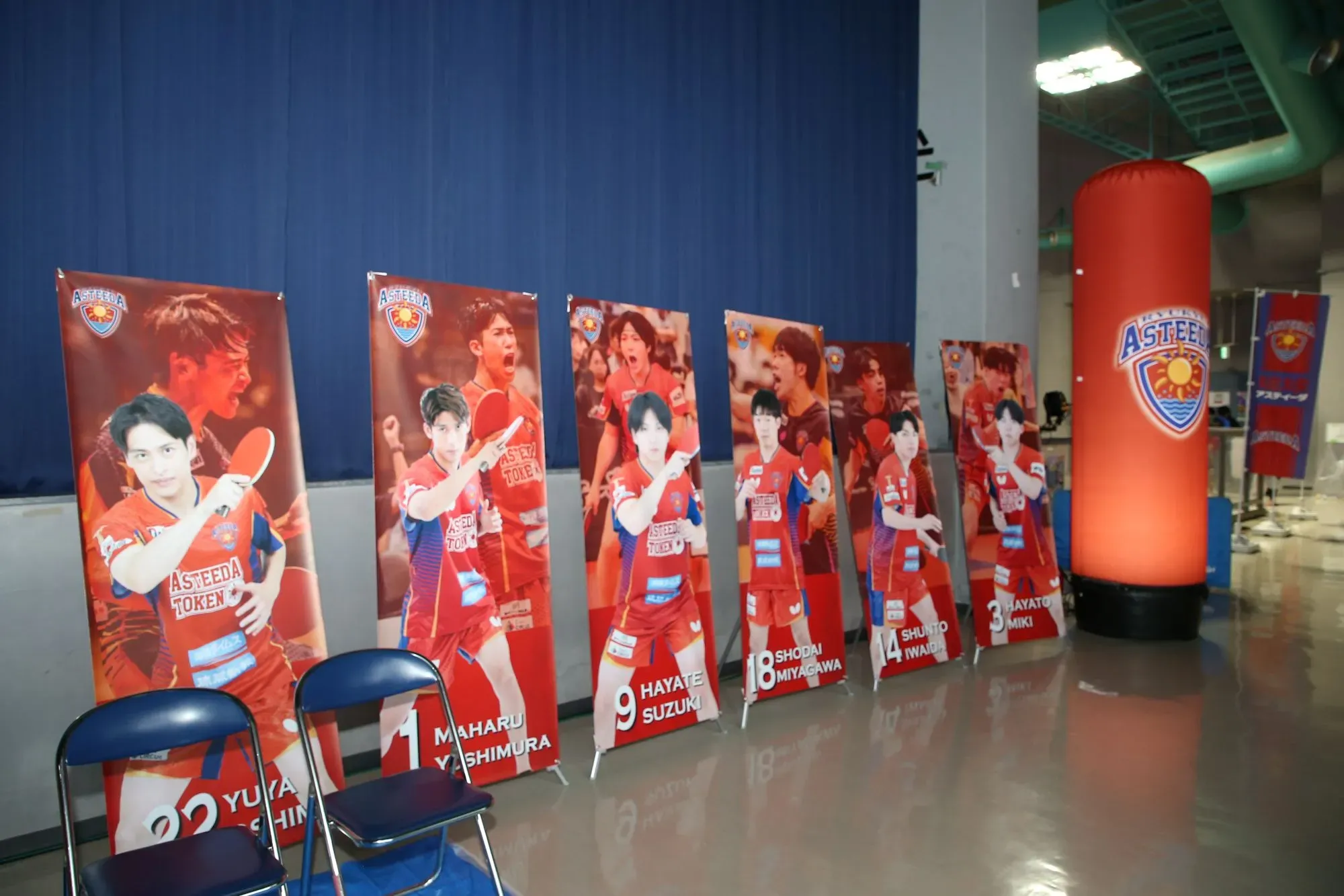 琉球アスティーダ　Xバナー設置例