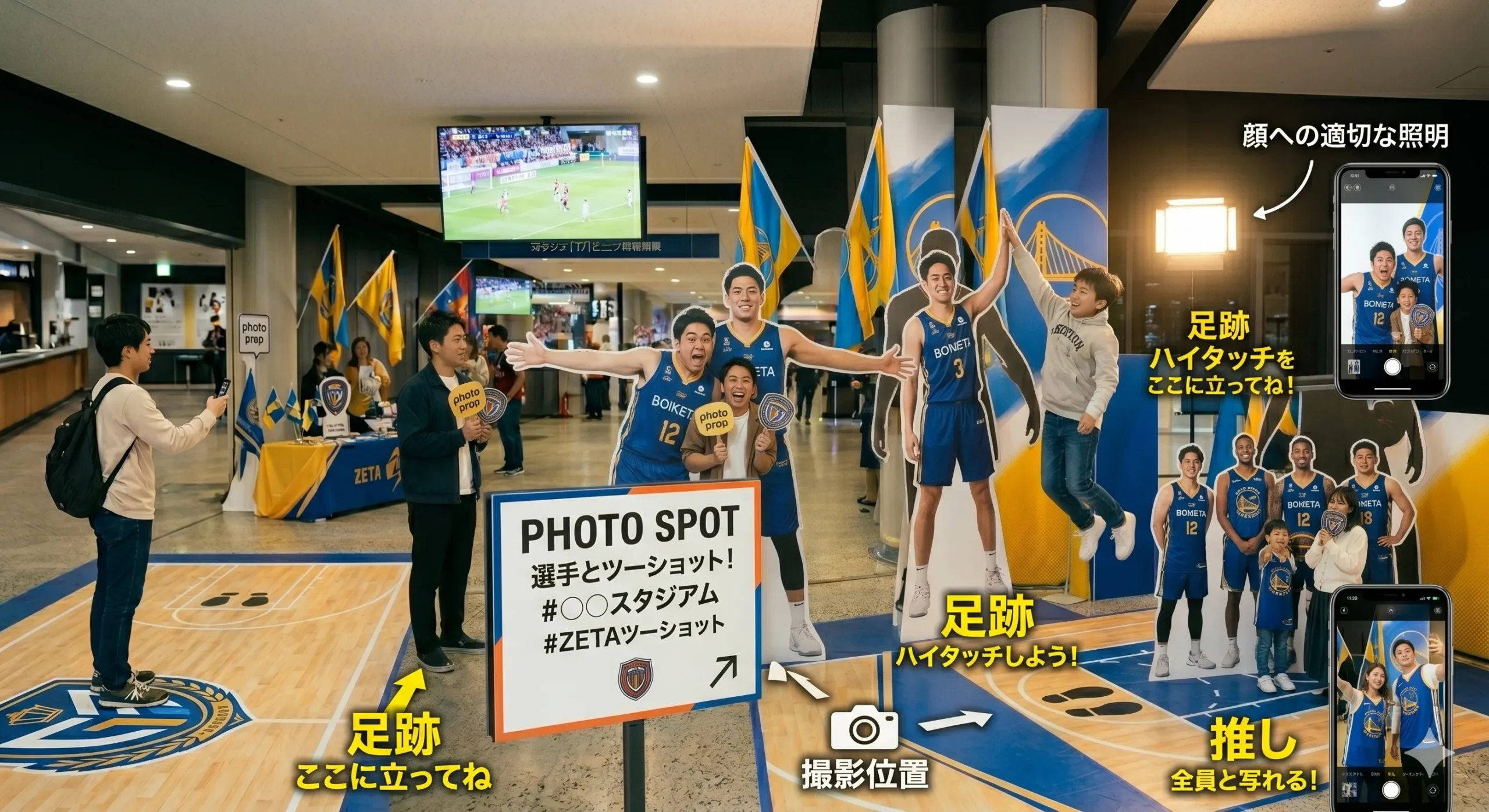 スポーツ観戦　スポーツ　会場装飾　リピーター　スポーツアクティベーション　初観戦