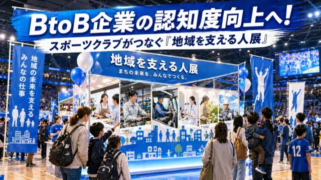スポーツ　会場装飾　スポンサーアクティベーション　ブース装飾　地域企業