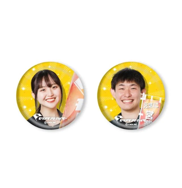ガチャガチャグッズにも！】缶バッジ - スポーツ装飾・ノベルティ