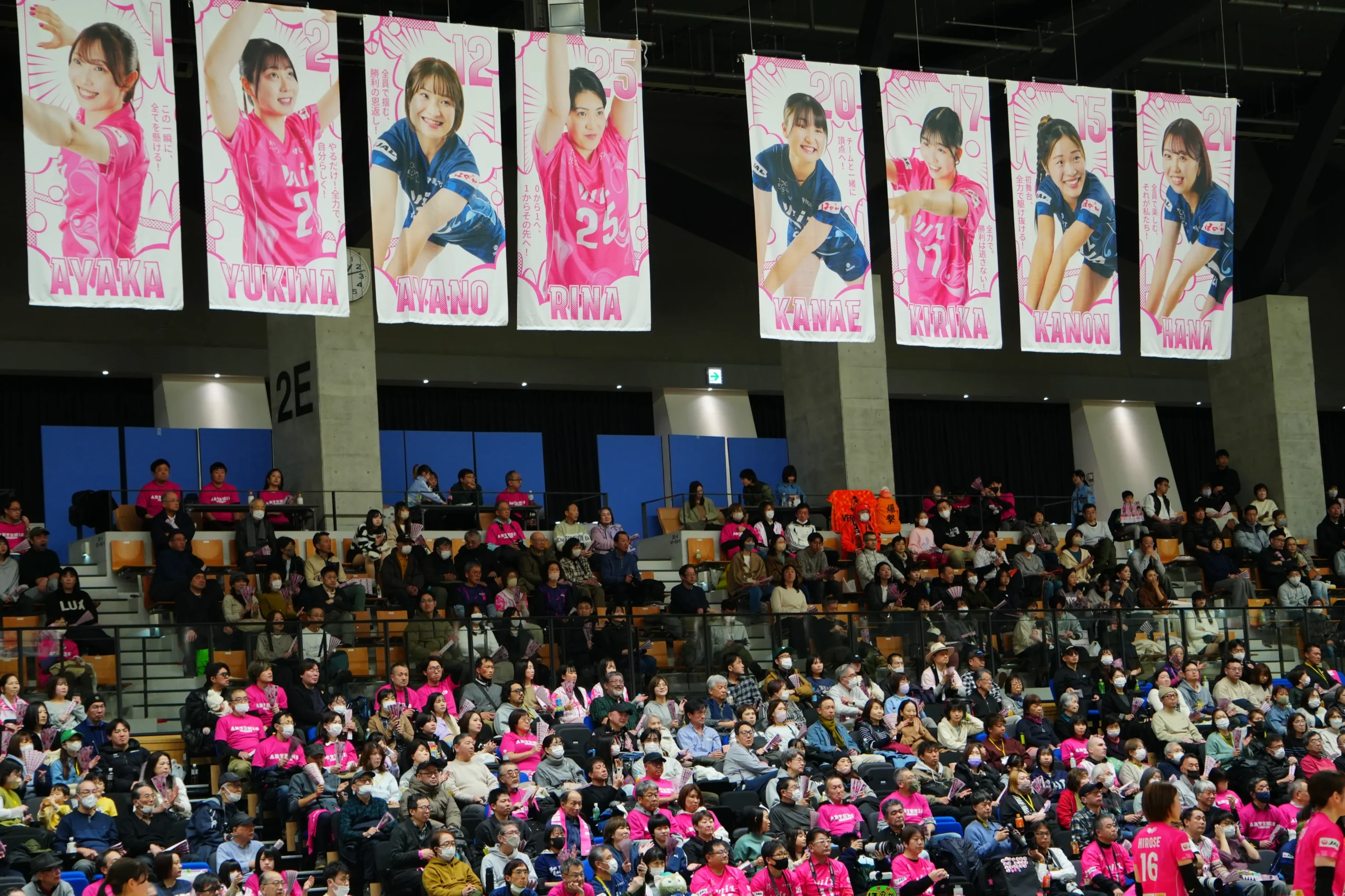 アルテミス北海道　横断幕　選手像
